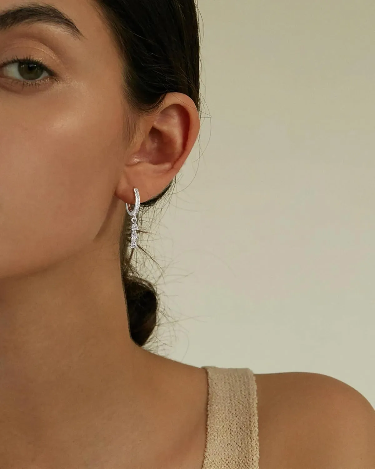 Dainty Small Dangle Earrings - 14K Gold Plated Minimalism Huggie & Trendy Drop Earrings for Gift