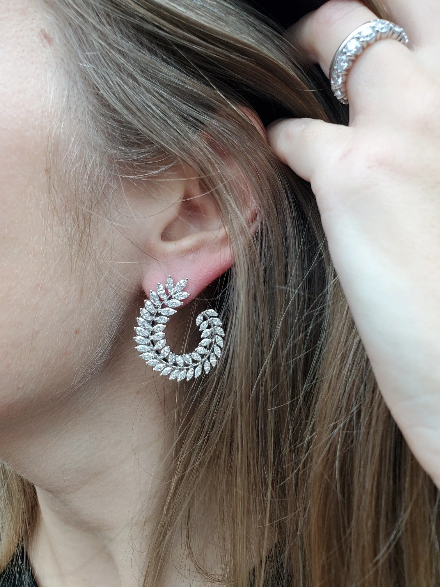 Diamond Statement Earrings 5.50ctw