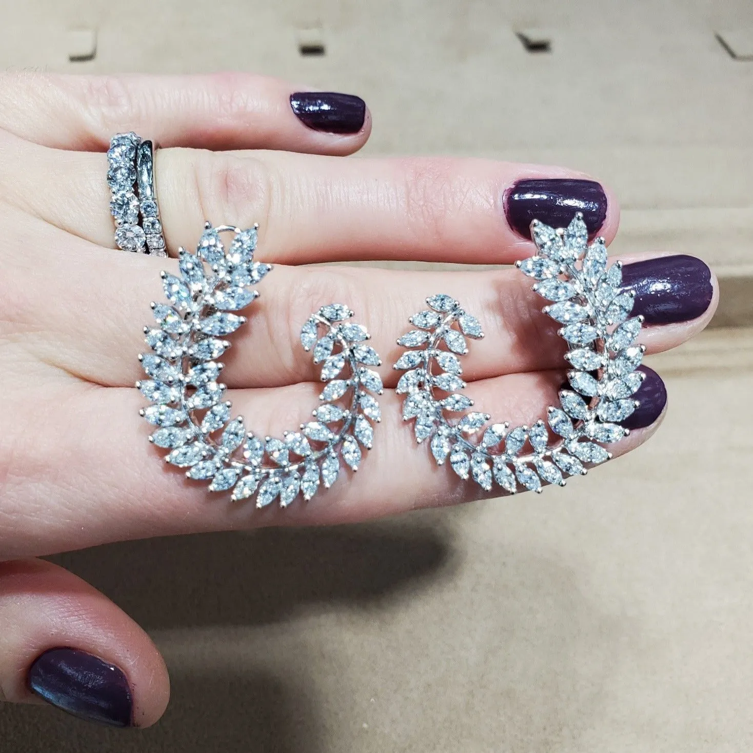 Diamond Statement Earrings 5.50ctw
