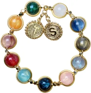 DIY Design Handmade Friendship Bracelets Inspired for 11 Eras Album-Stretch Stackable(6.2-7.8inch) Bracelets for Gifts (Gold-eras)