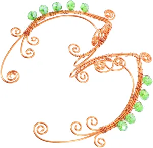 Earring Cuff for Women Vintage Style Fairy Ears Non-piercing Ear Wrap for Cosplay and Daily Wear