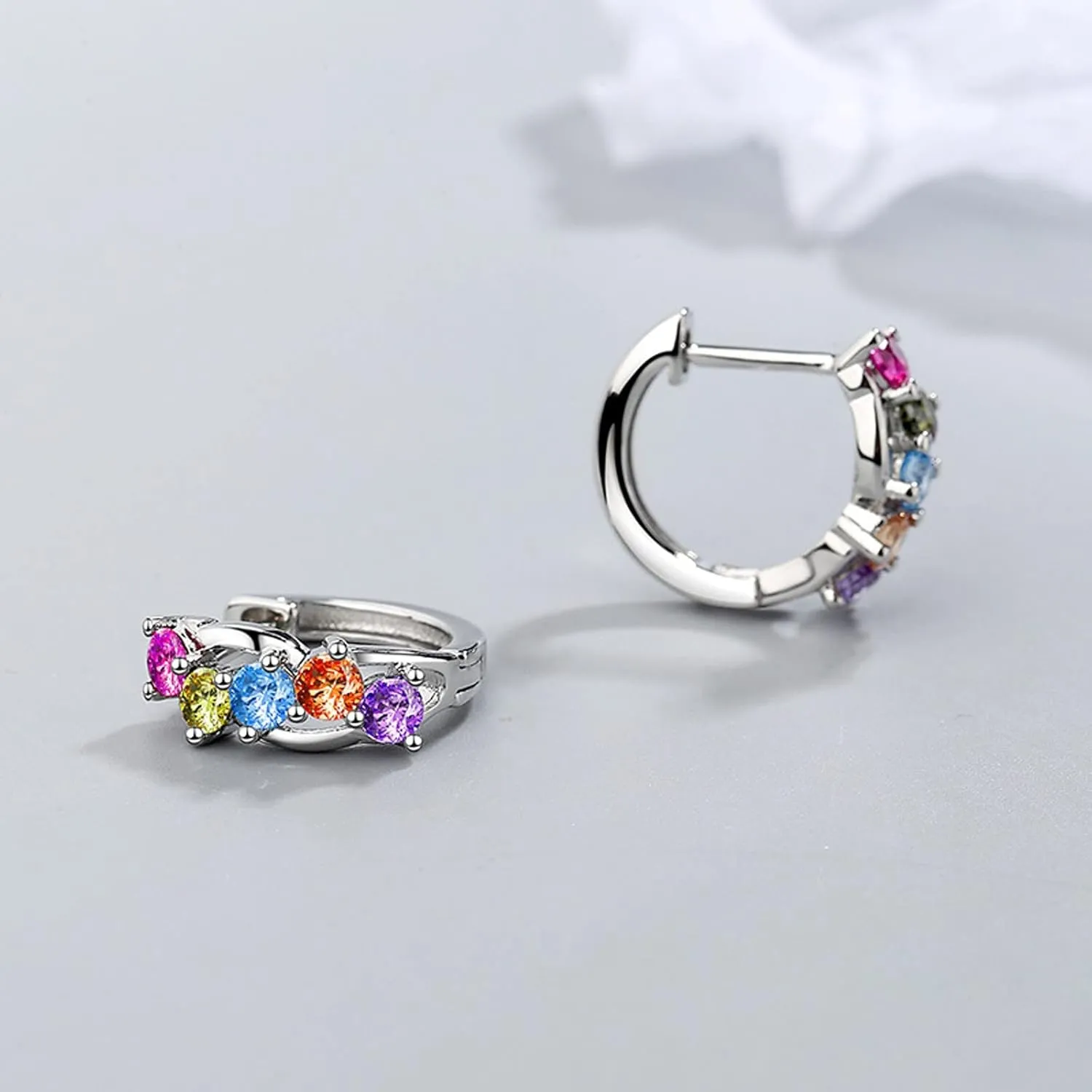 Earrings Studs for Women 925 Sterling Silver Cubic Zirconia Gold Earrings Hypoallergenic Jewelry Mother's Day Gifts