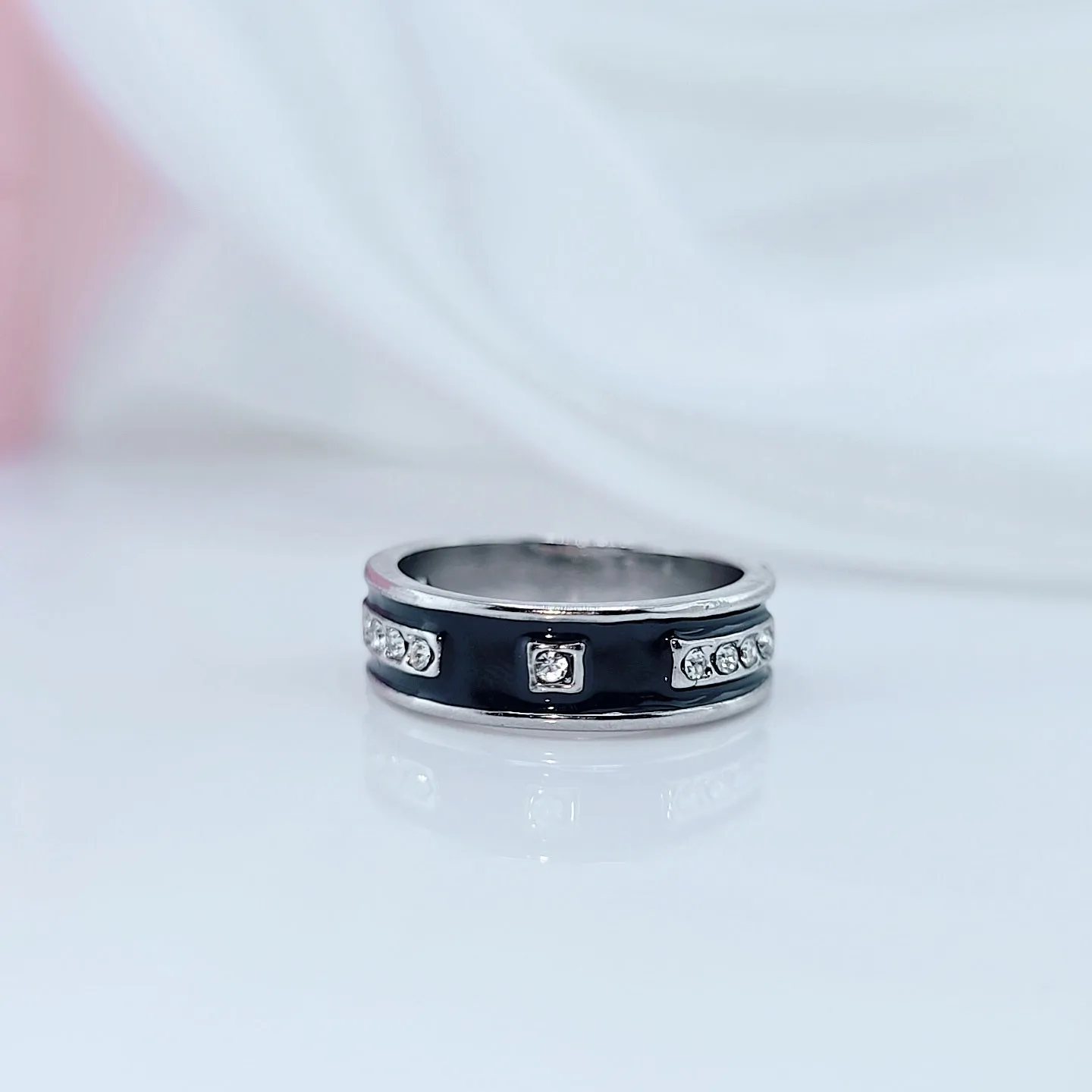 Eternity Diamond Men's Titanium Wedding Band