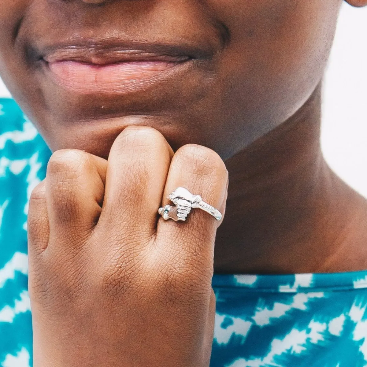 Extra Light Fist Bangle Ring