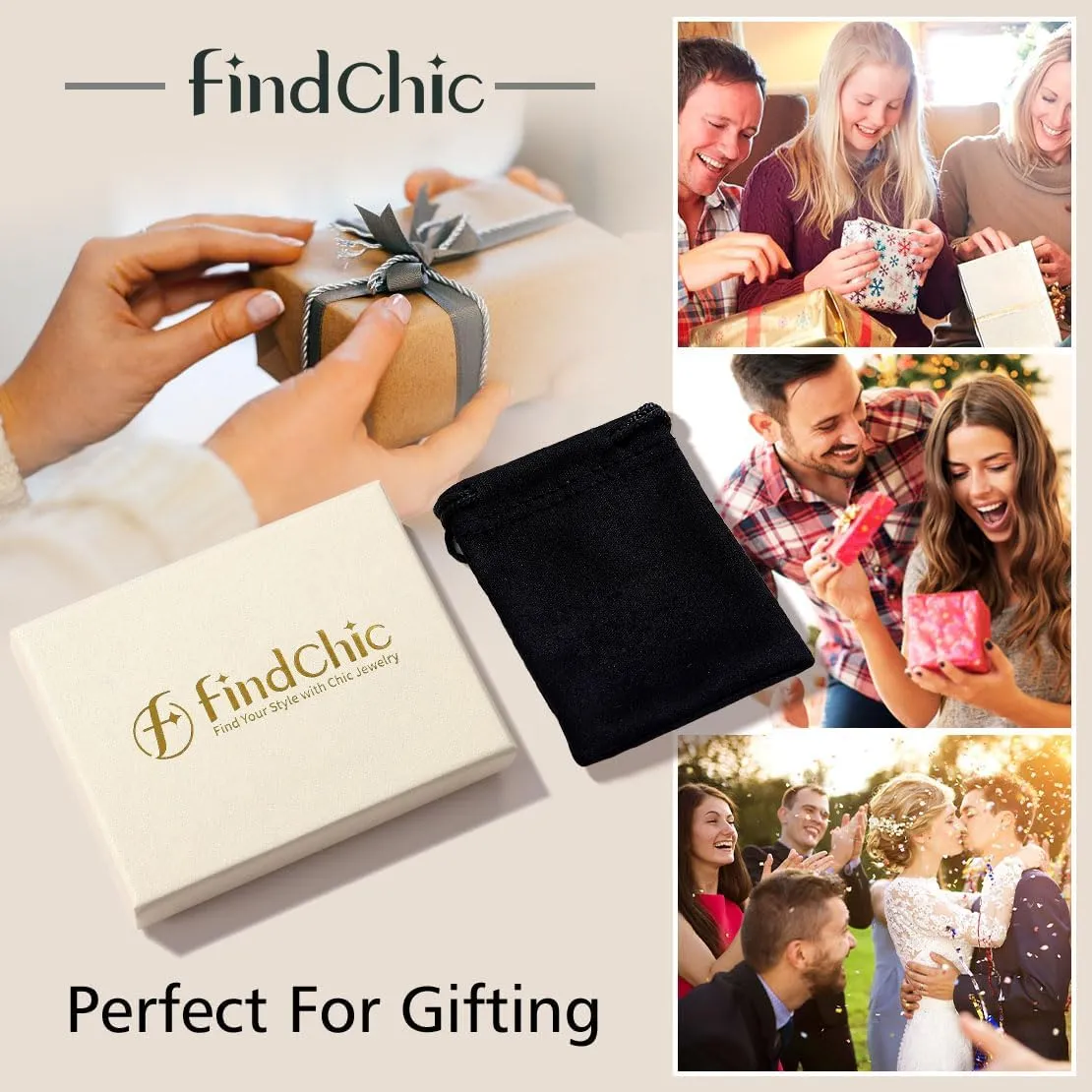FindChic Customized Birthstone Bracelets for Women Girls Gold/Platinum Plated Cuff Bracelet Infinity Crystal Bracelets Birthday Gift for Mom, with Gift Box