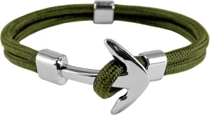 FLEXO Anchor Surfer Bracelet Paracord Nautical Handmade Nylon Black Gold Silver Plated Dorsal Bracelet Rope Bracelet for Men and Women