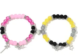 Friendship Matching Bracelets for Couples Women Men Best Friend Bracelets Long Distance Relationship Gifts for Him Her Boyfriend Girfriend Bestie BFF