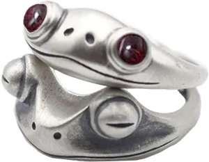 Frog Rings,Personalized Open Adjustable couples rings,Cute Animal wedding bands for women