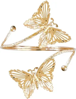 Fuqimanman2020 Upper Arm Cuff Bracelet Bangle for Women Gold Silver Boho Flower Butterfly Sun Moon Armlet Bracelet