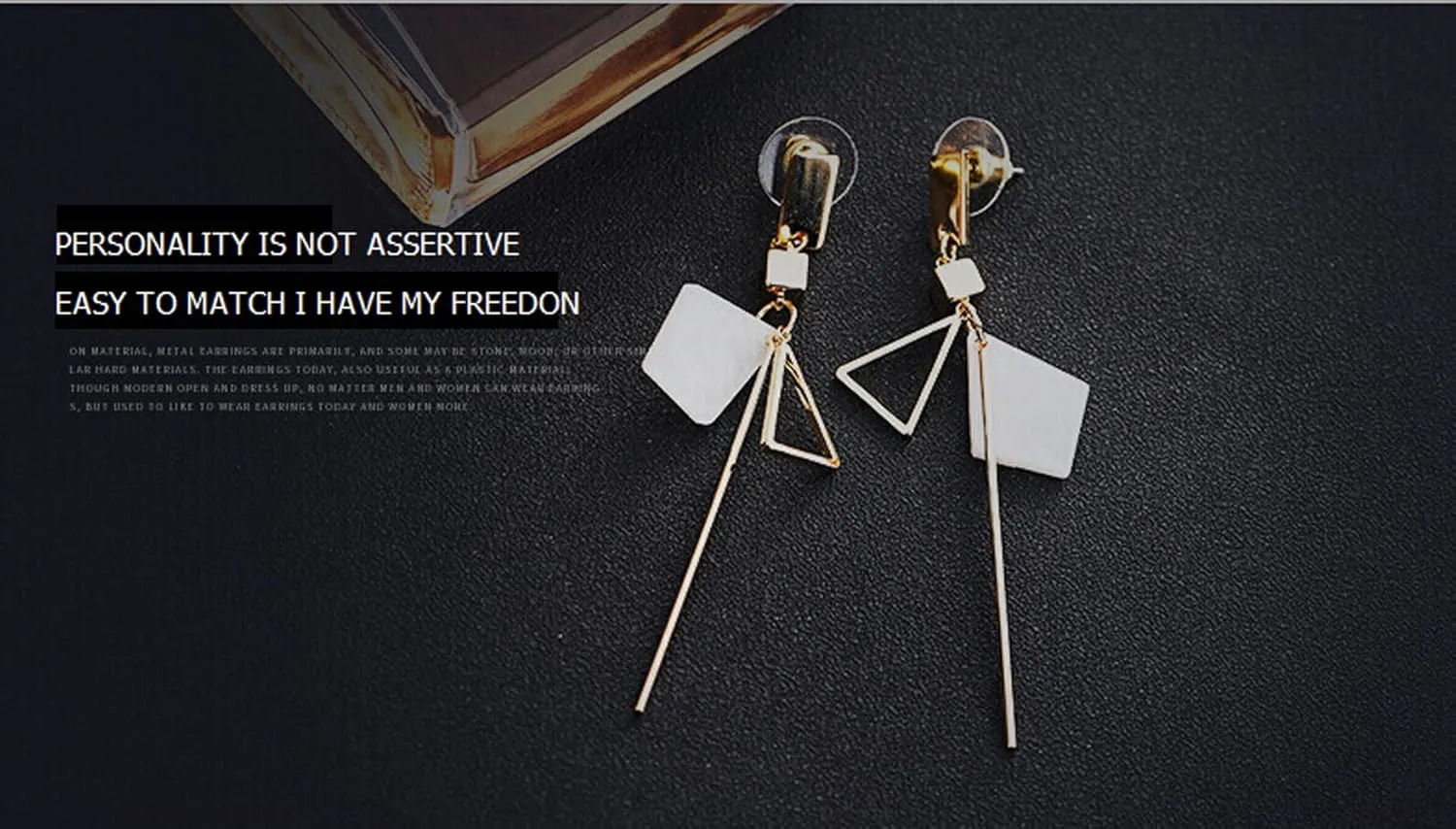 Geometric Triangle Earring Metal Simple Drop Dangle Earring Plating Gold Black Bohemian Dangling Costume Earring For Women Bar Party Fashion Jewelry