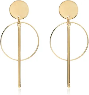 Geometric Triangle Earring Metal Simple Drop Dangle Earring Plating Gold Black Bohemian Dangling Costume Earring For Women Bar Party Fashion Jewelry