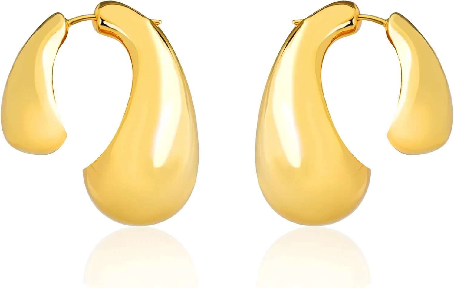 Gold Cherry Earrings for Women - Trendy Dangle Earring 18K Gold Statement Accessories