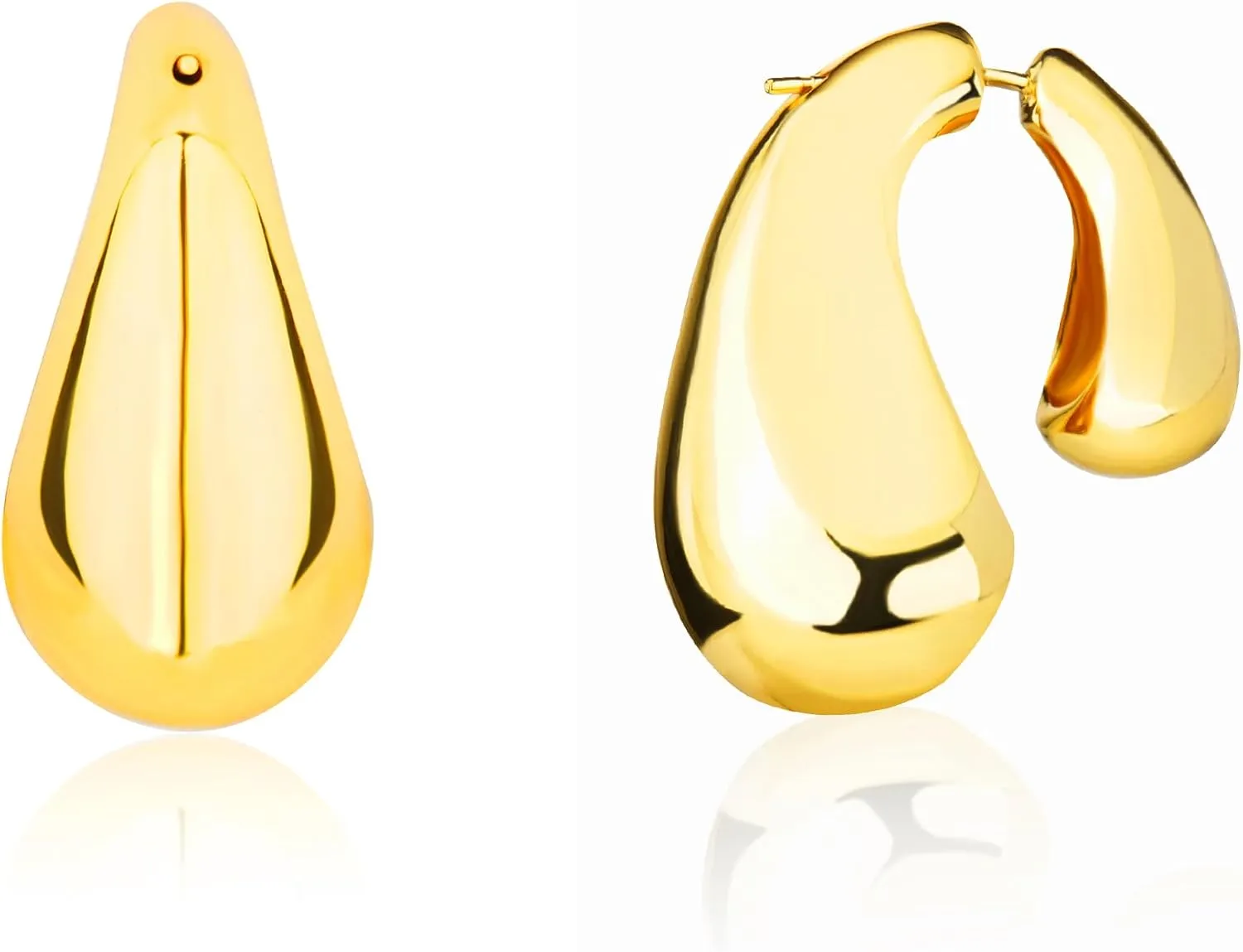 Gold Cherry Earrings for Women - Trendy Dangle Earring 18K Gold Statement Accessories