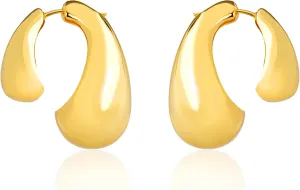 Gold Cherry Earrings for Women - Trendy Dangle Earring 18K Gold Statement Accessories