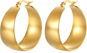Gold Earrings for Women Trendy Chunky Hoop Earrings Trendy Golden Knot Earring Link Drop Dangle Earrings Statement Stud Earring Prom Earringss for Women 2025