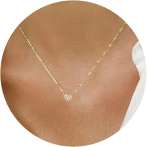 Gold Necklace for Women-14k Gold Plated Infinity Necklace Star Of David Necklace Evil Eye Cross Pendants Heart Dainty Gold Necklace For Women