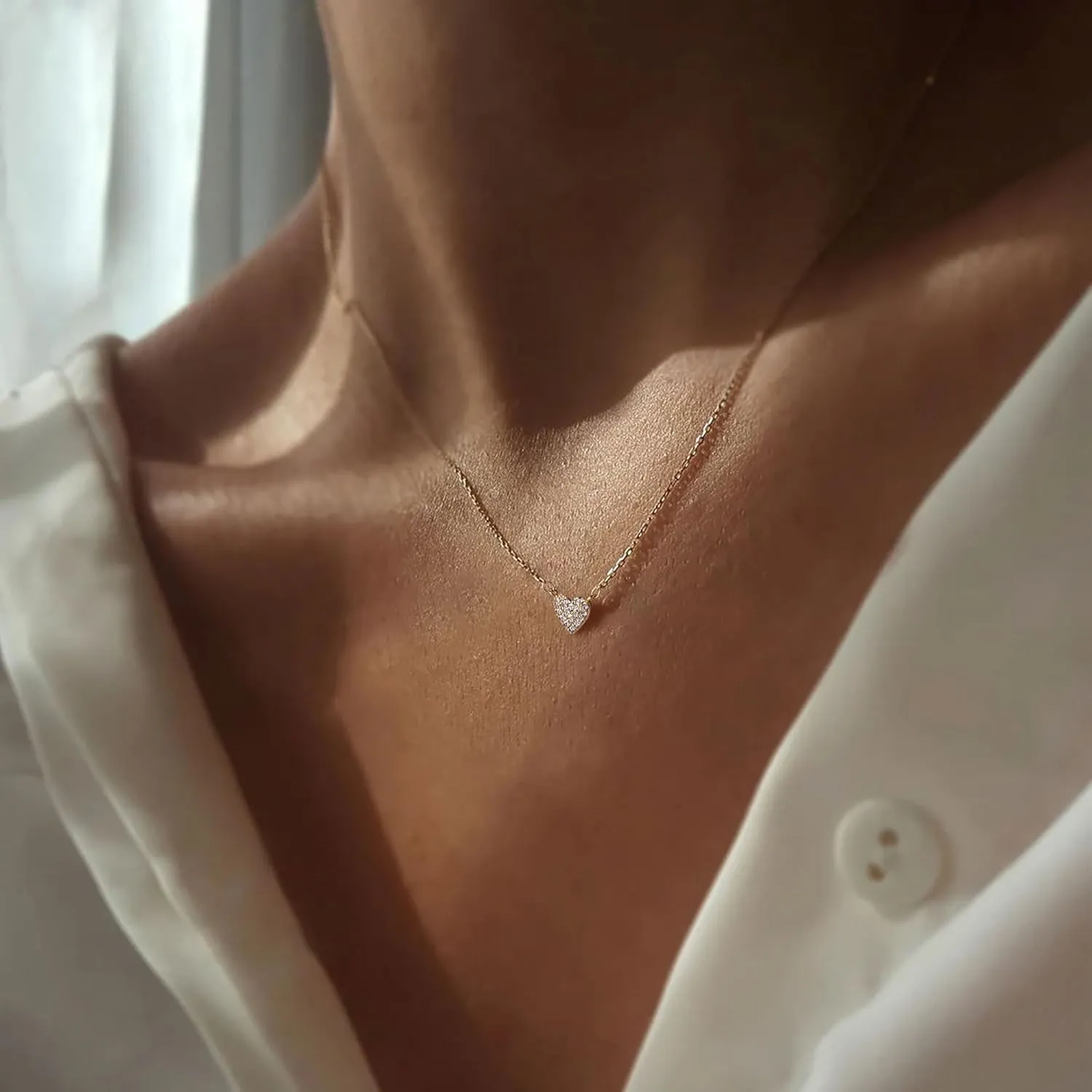 Gold Necklace for Women-14k Gold Plated Infinity Necklace Star Of David Necklace Evil Eye Cross Pendants Heart Dainty Gold Necklace For Women