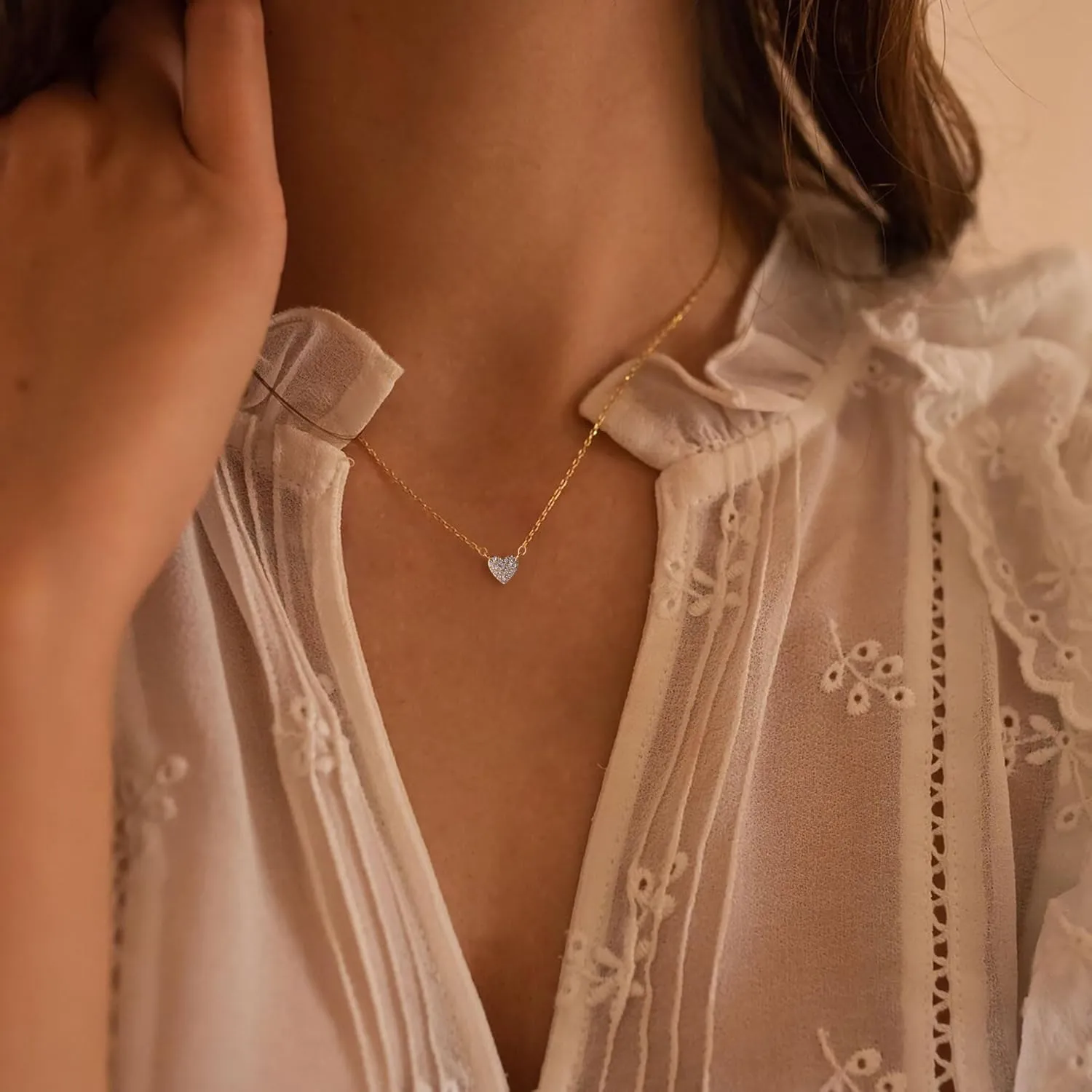 Gold Necklace for Women-14k Gold Plated Infinity Necklace Star Of David Necklace Evil Eye Cross Pendants Heart Dainty Gold Necklace For Women