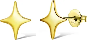 Gold Stars Stud Earrings for Women Trendy 14K Gold Stud Earrings for Hypoallergenic Jewelry