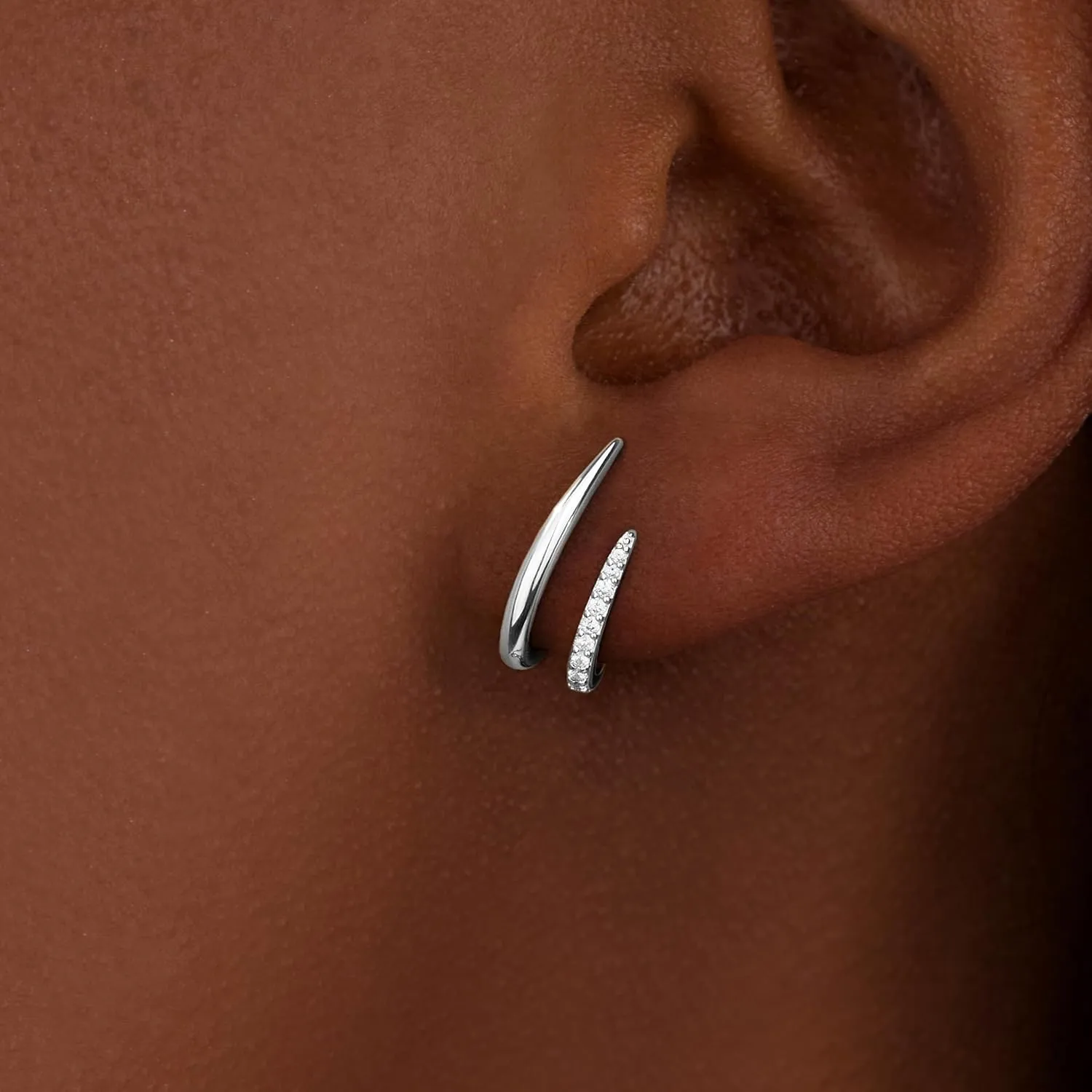 Gold Statement Earrings for Women Trendy, 14k Chunky Stud Earrings, Lightweight Hypoallergenic Fashion Gold Jewelry Gifts