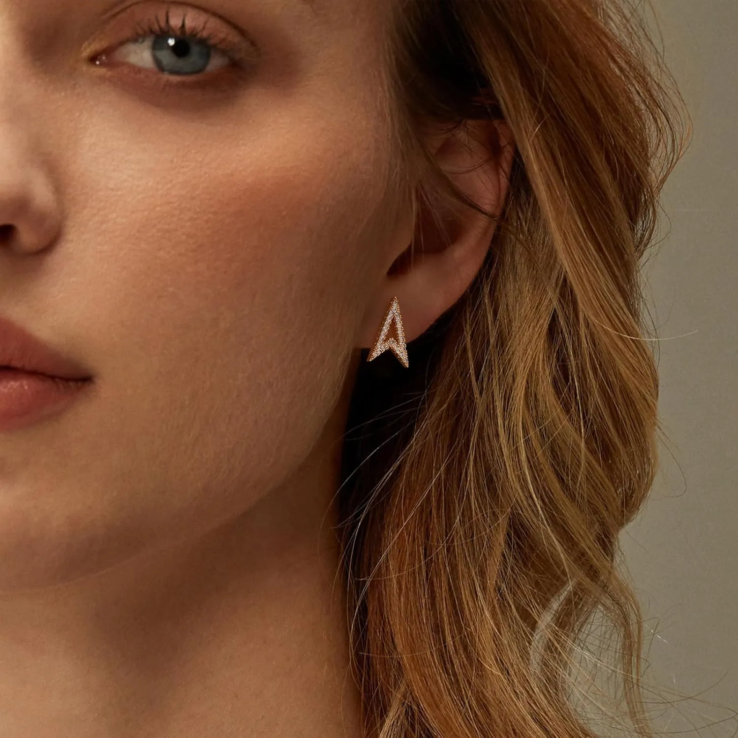 Gold Stud Earrings for Women 14K Gold Plated S925 Sterling Silver Post, Small Stud Earrings Hypoallergenic Lightweight Jewelry Gifts