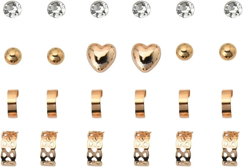 Gold Stud Earrings for Women Hypoallergenic Earrings Studs for Womens Diamond Stud Earrings for Female Gold Hoop Earrings