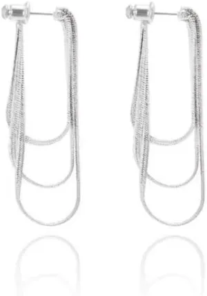 Gold Tassel Earrings for Women Gold Dangle Earrings Long Tassel Drop Earrings Fringe Statement Earrings Silver Wedding Bridesmaid Jewelry for Women