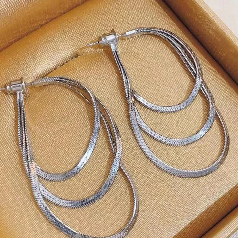 Gold Tassel Earrings for Women Gold Dangle Earrings Long Tassel Drop Earrings Fringe Statement Earrings Silver Wedding Bridesmaid Jewelry for Women