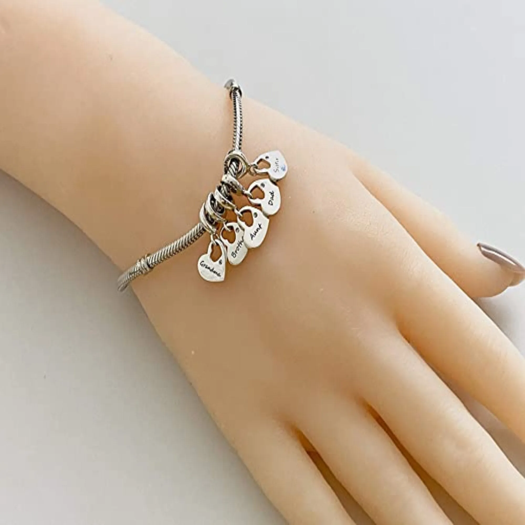 Grandma Heart Dangle Pendant Charm