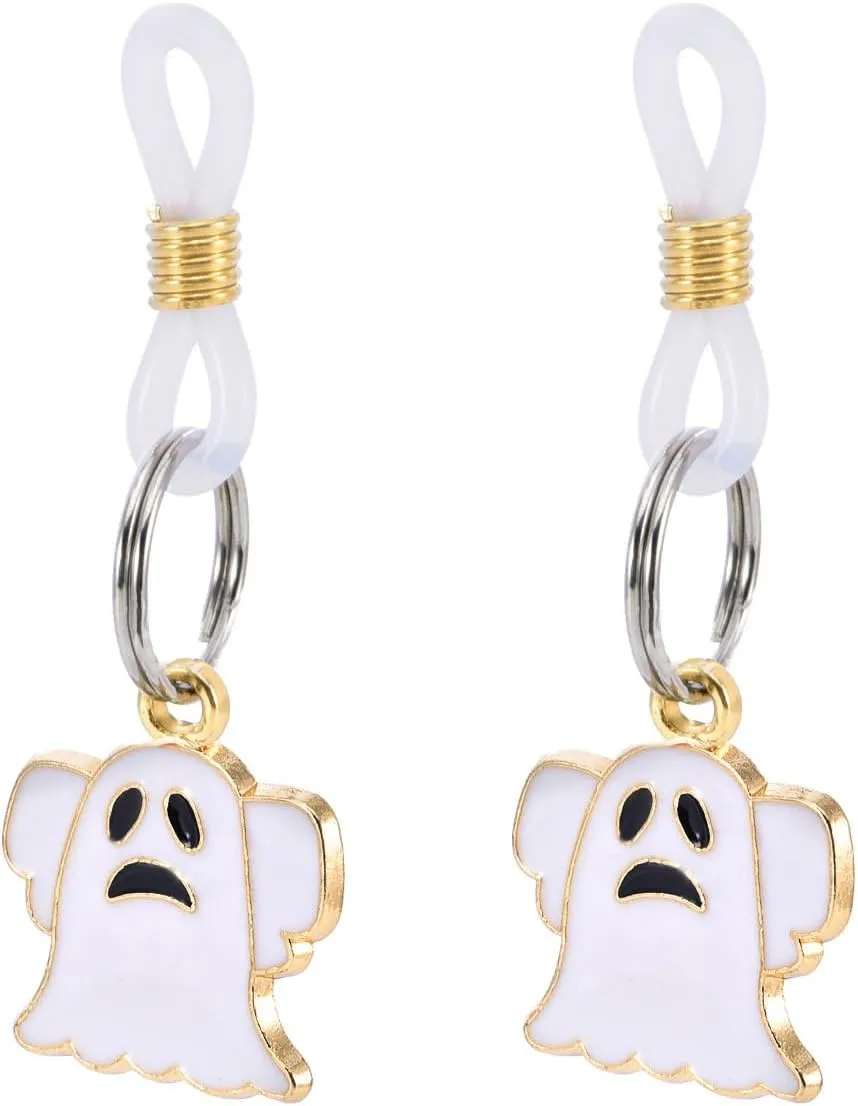 Halloween Themed Non Piercing Fake Nipple Rings Nipple Noose Adjustable Pumpkin Ghost Dangle Nipplerings Non Pierced Fake Nipple Jewelry for Women
