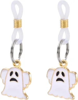 Halloween Themed Non Piercing Fake Nipple Rings Nipple Noose Adjustable Pumpkin Ghost Dangle Nipplerings Non Pierced Fake Nipple Jewelry for Women