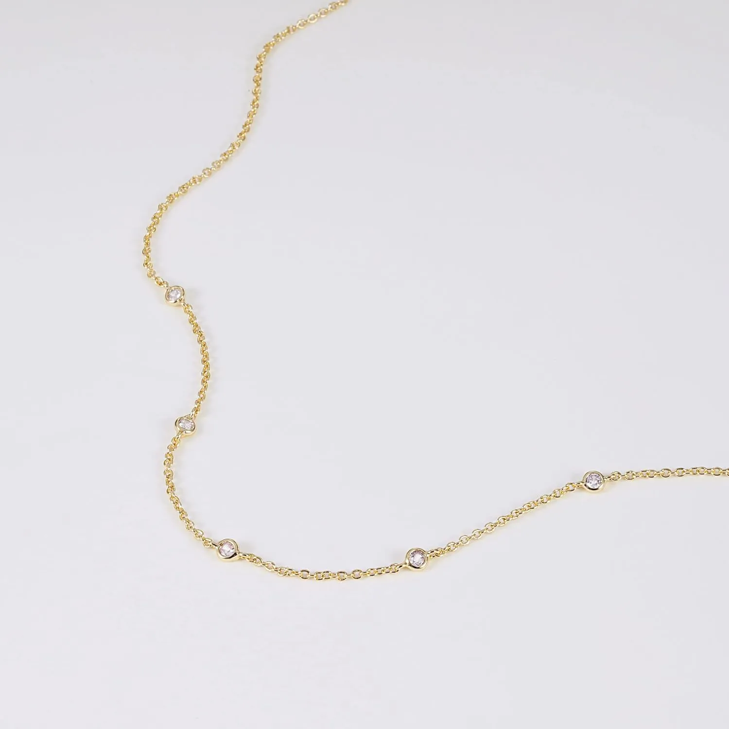 HANLI Necklaces for Women - 14K Gold/White Gold Plated for Everyday Wear | Dainty and Elegant Diamond Jewelry