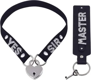 Heart Padlock Collar With Key For Women, Handmade Black Velvet Letter Padlock Choker Necklace With Leather Keychain, Punk Gothic Jewelry For Outfits