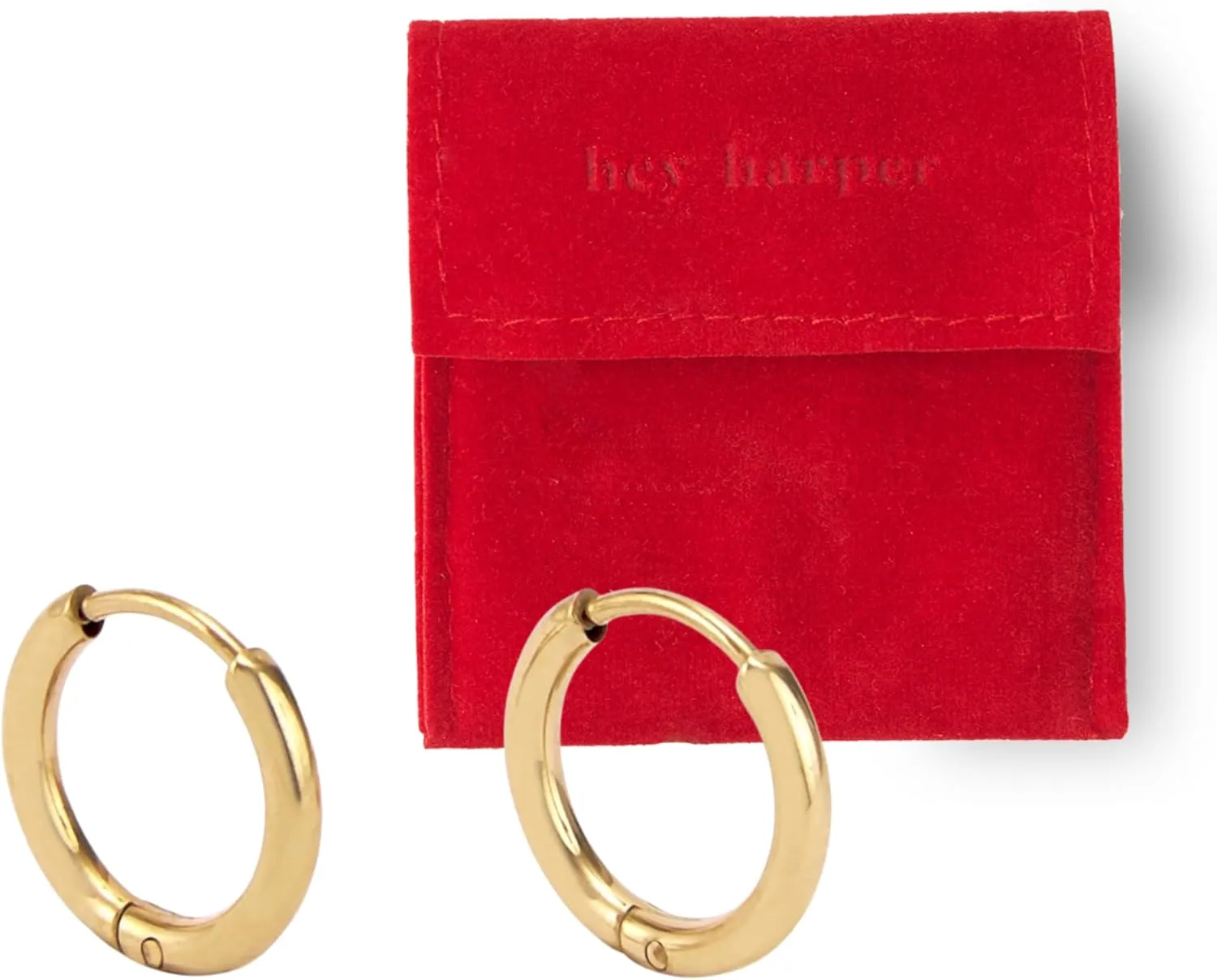 Hey Harper Hoop Earrings For Women Trendy - Lightweight Waterproof & Sweatproof Jewerly