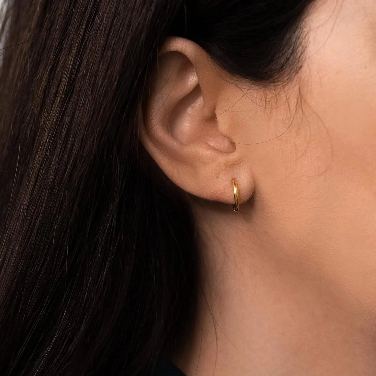 Hey Harper Hoop Earrings For Women Trendy - Lightweight Waterproof & Sweatproof Jewerly