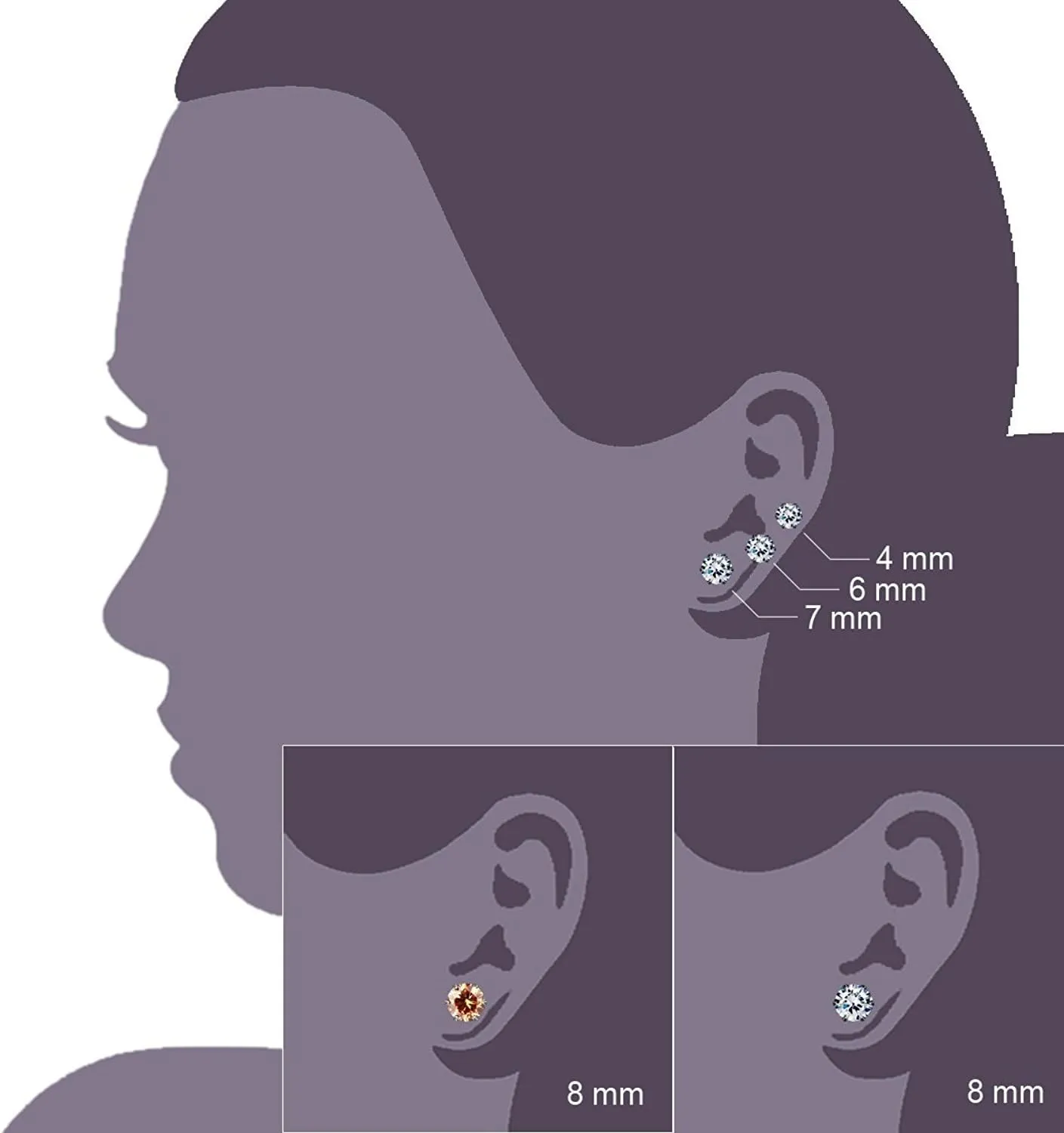 JewelrieShop Earrings Studs Set for Women Stainless Steel CZ Ball Faux Pearl Hoop Hypoallergenic Silver Multiple Ear Stud Earing for Men