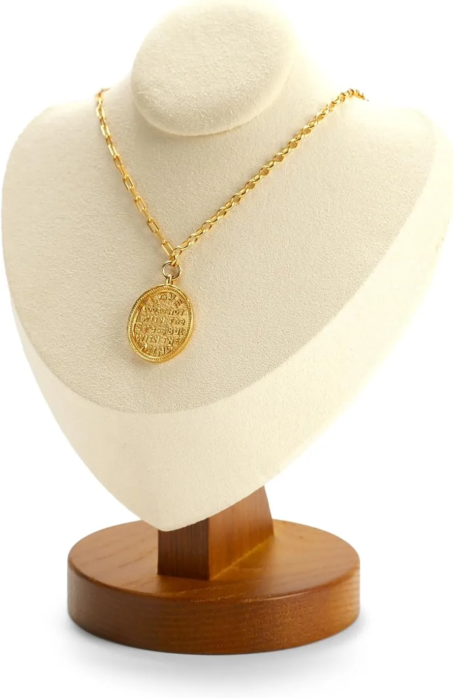 Jewelry Bust Necklace Display Microfiber Jewelry Necklace Display Stand for Show Selling