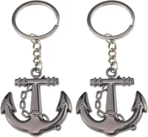 Keychain for Men Anchor Keychain Zinc Alloy Durable Keychains Car Keychain for Men and Women