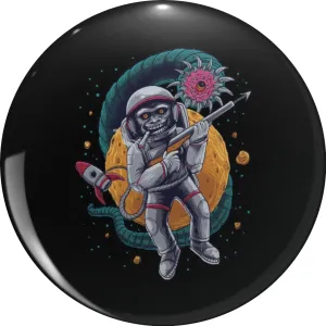 Kids Future Astronaut Man On The Moon Astronomy Gift, Funny aliens, funny and scary astronaut Pin Lapel Pin Cute Brooch Pins Badges 0.75"