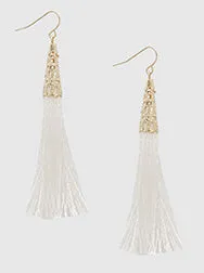 Kiki Bell Shape Thread Tassel Earrings