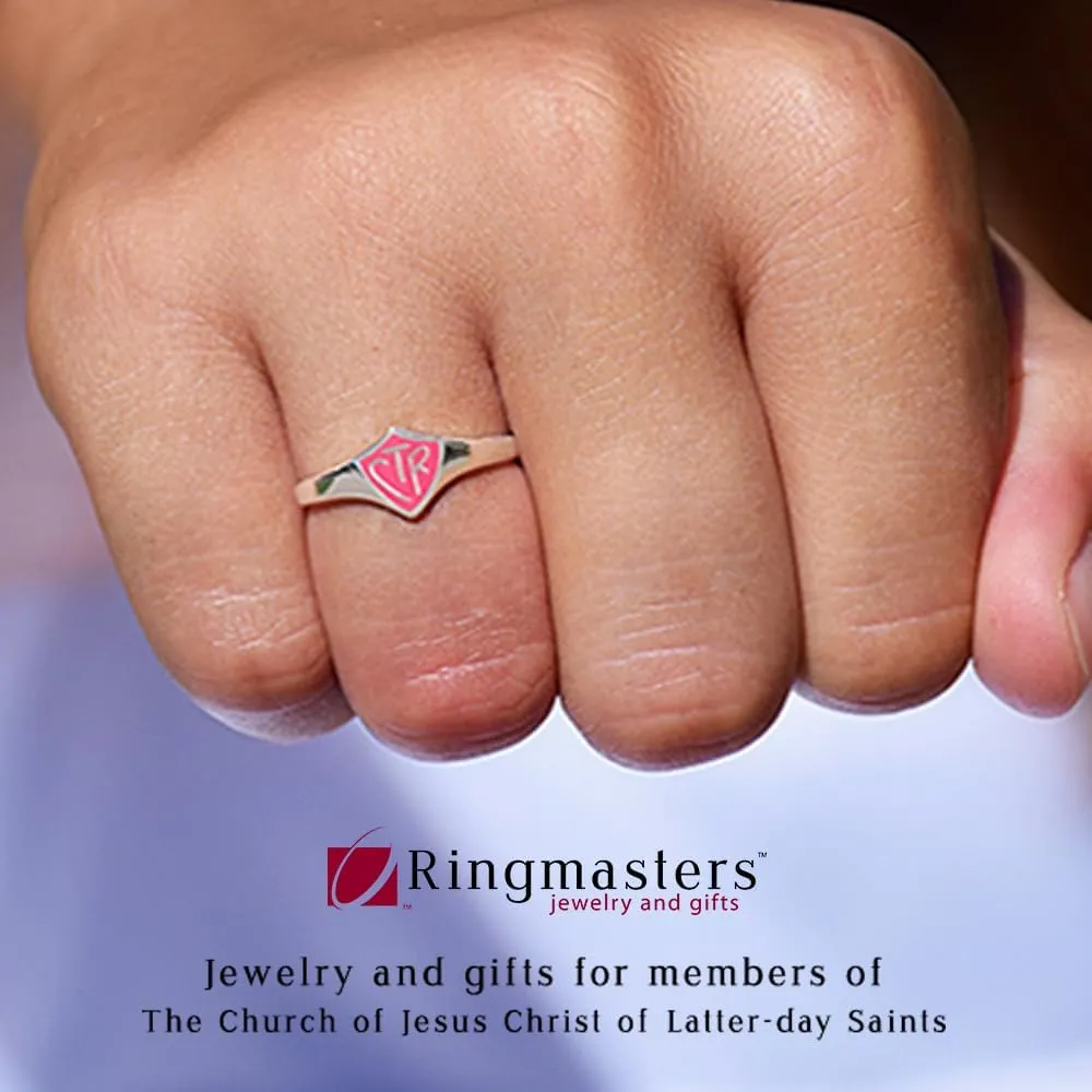 LDS Womens 0.925 Sterling Silver Baguette CTR Choose the Right Ring - LDS Rings, Womens CTR Ring