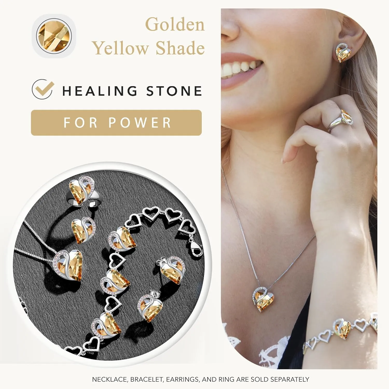 Leafael Mothers Day Gift Necklaces for Women, Infinity Love Heart Pendant with Birthstone Crystals, Silver Plated 18 plus 2 inch Chain, Birthday Jewelry for Mom and Wife