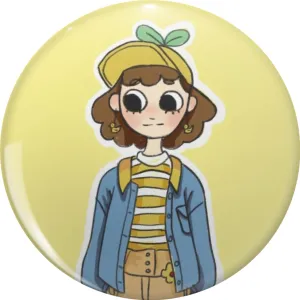 Lemon hat girl. Pin Lapel Pin Cute Brooch Pins Badges 0.75"