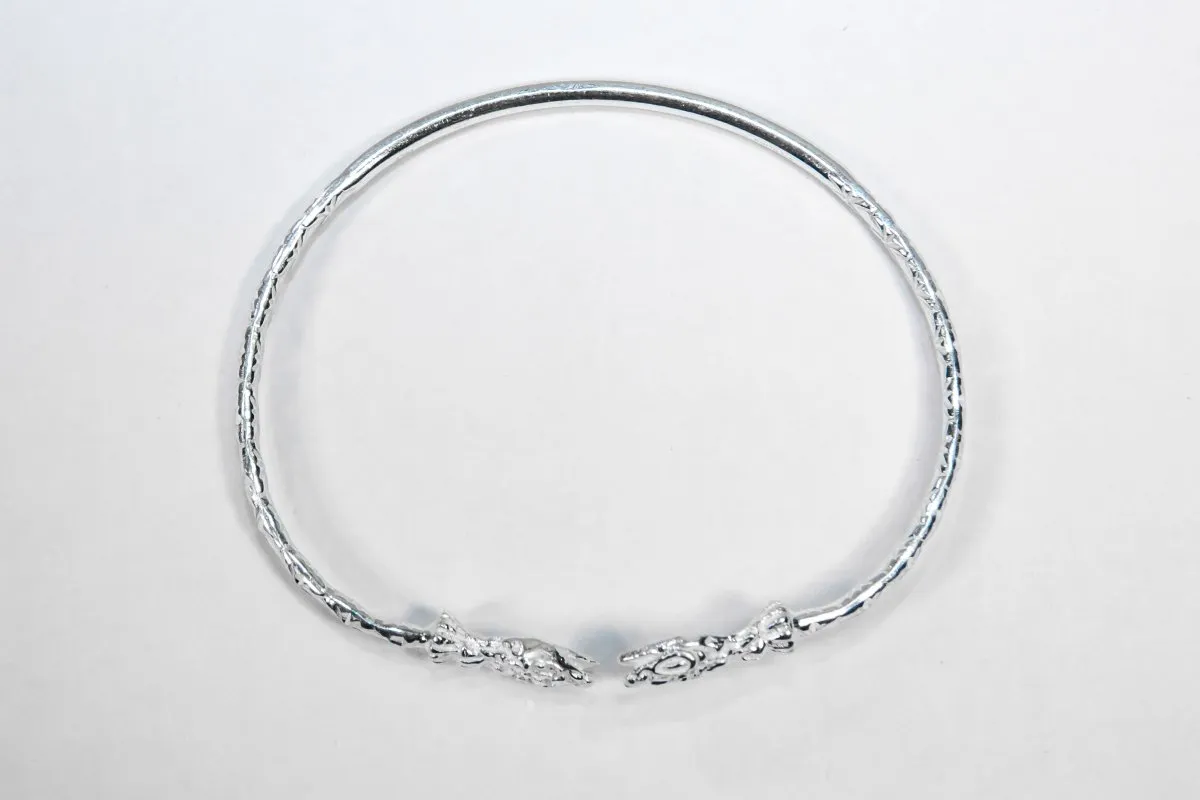 Light Snake Bangle with Calypso Pattern