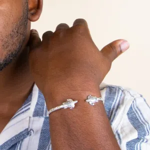 Light Turtles Bangle with Calypso Pattern