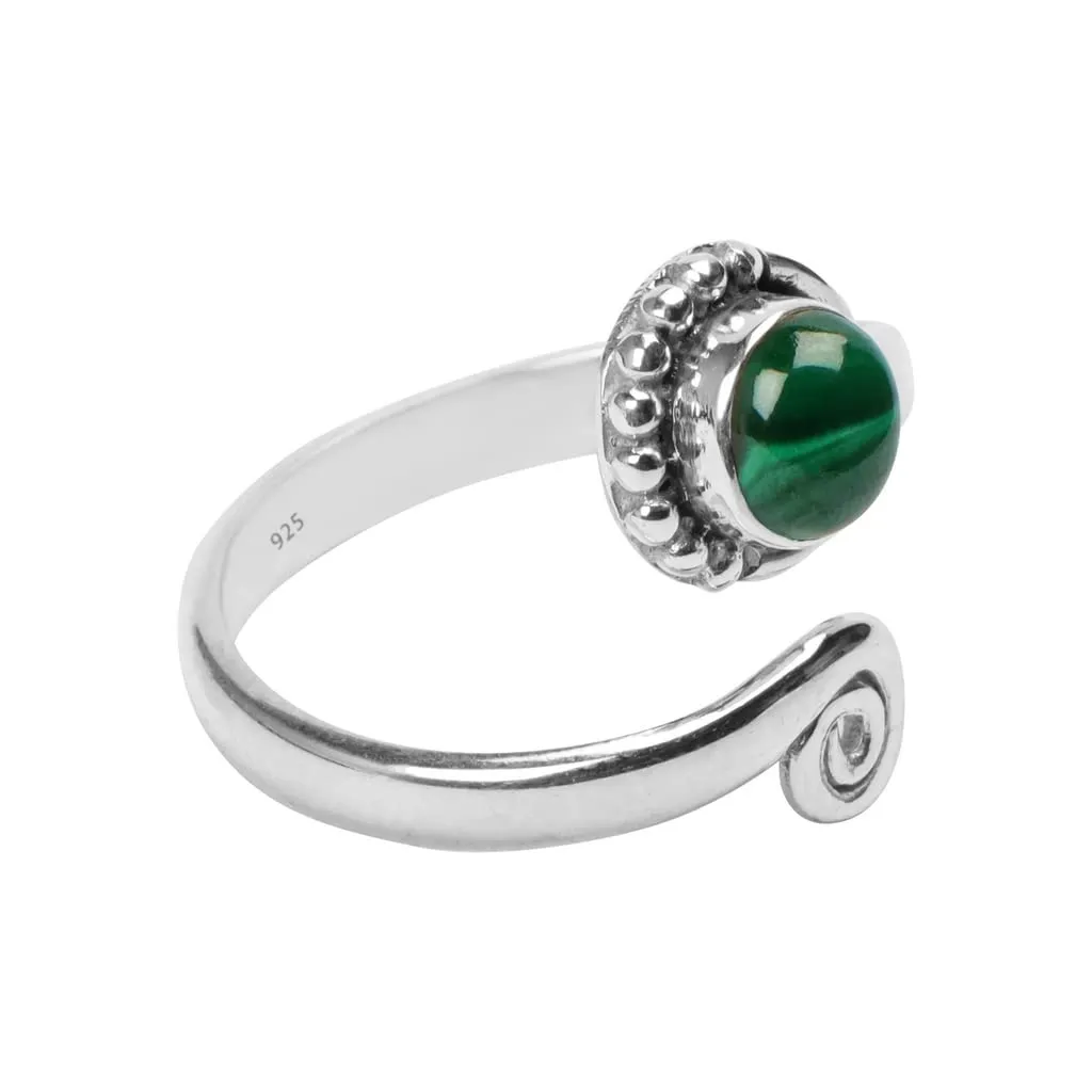 Malachite Stone Toe Ring 925 Sterling Silver Ring Feet Body Jewellery Handame Toe Ring Gemstone Adjustable Toering For Girls Women Gift Jewellery Malachite Stone Ring Midi Ring
