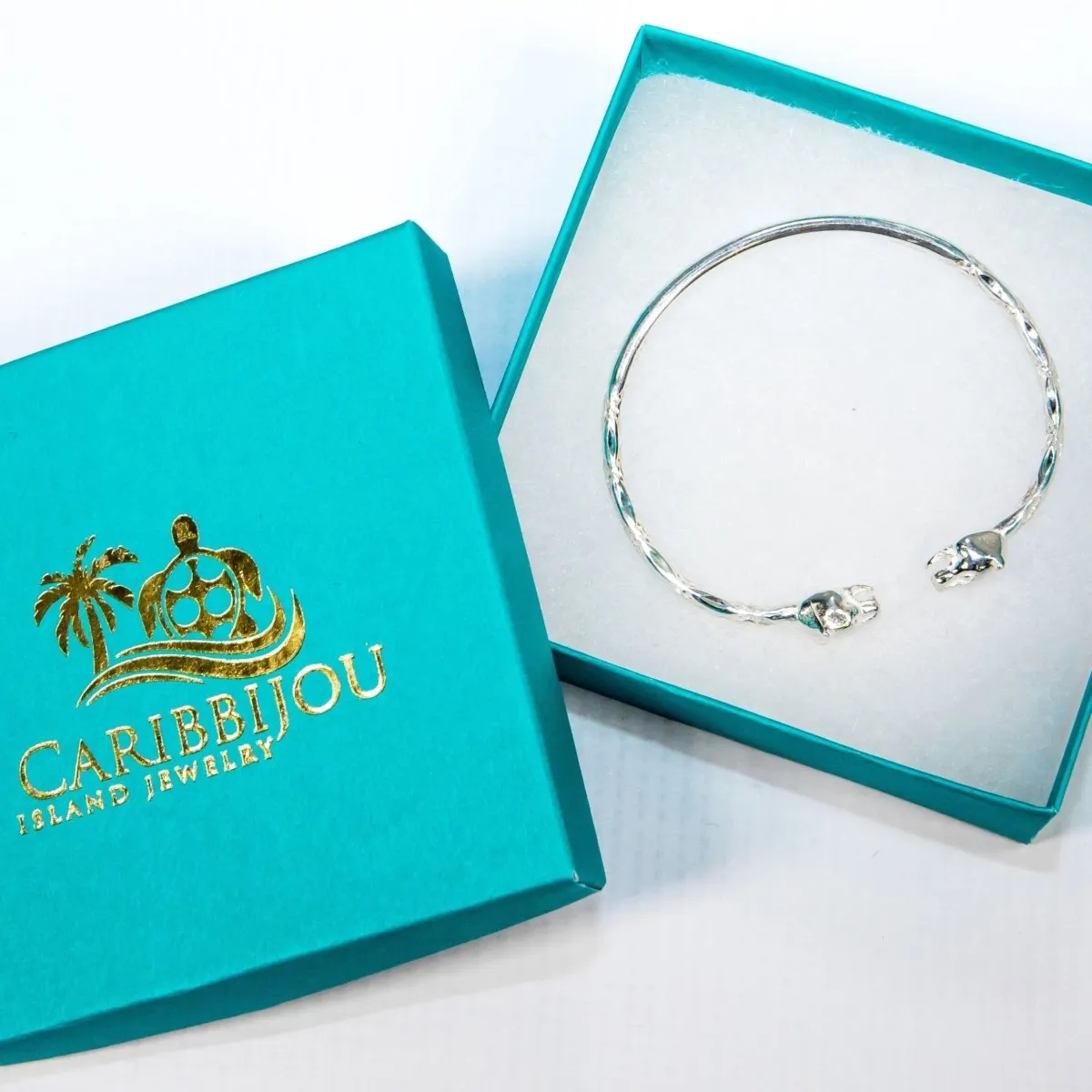Medium Panther Heads Bangle with Diamante Pattern