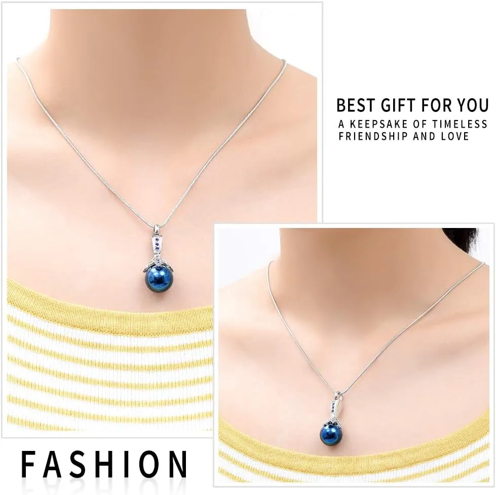 Memorial Jewelry Pearl Urn Necklace - Cremation Ashes Holder Keepsake for Women