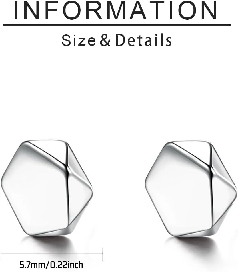 Men Black Hoop Earrings Set 8/15 Pairs Earring for Men Stainless Steel Mens Earrings Stud Cross Dangle Hoop Earrings Set Jewelry Gift for Women