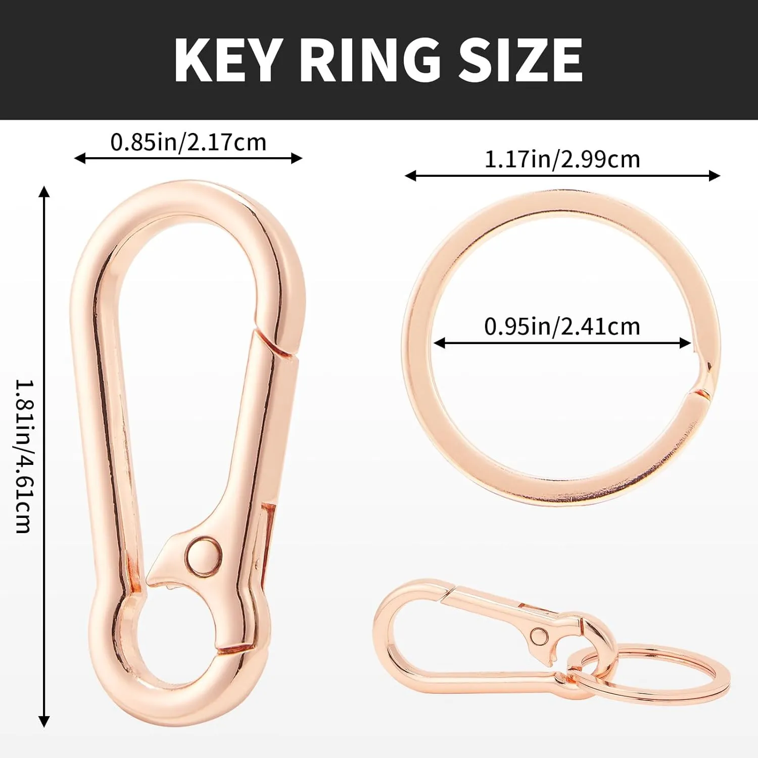 Metal Keychains Keyring Key Organizer Key Chain Clip for Home Key